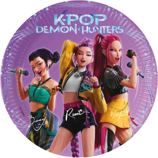 Piatti di carta Demon hunters 20 cm (8 pz)