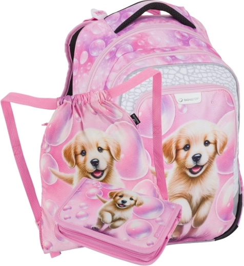 Bagmaster LUMI 26 A piccolo set scolastico per alunni di prima – cagnolino