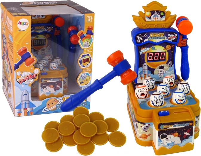 gioco arcade spaziale con martelletti CRAZY ASTRONAUT, luci e suoni