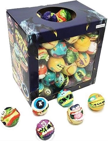 Pallina per bambini Monster 6 cm (mix di motivi)