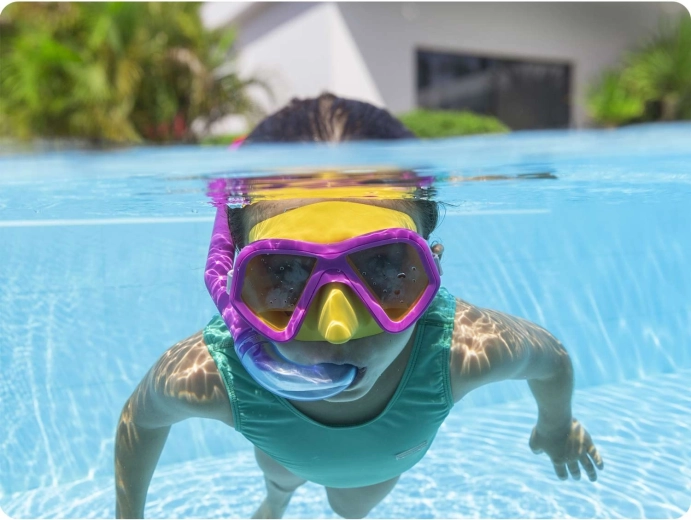 Ampia visuale e protezione UV