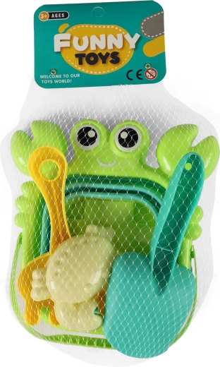 Set per la sabbia con secchiello a forma di granchio