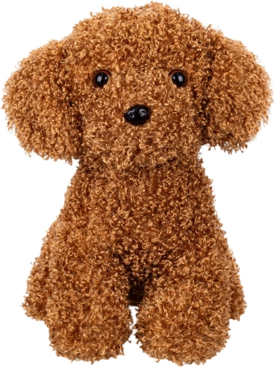 Cane di peluche riccio seduto 30 cm