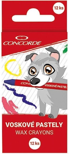 Pastelli a cera CONCORDE 12 colori