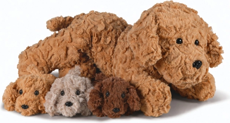Cozy Noxxiez cuccioli con la mamma – set di peluche