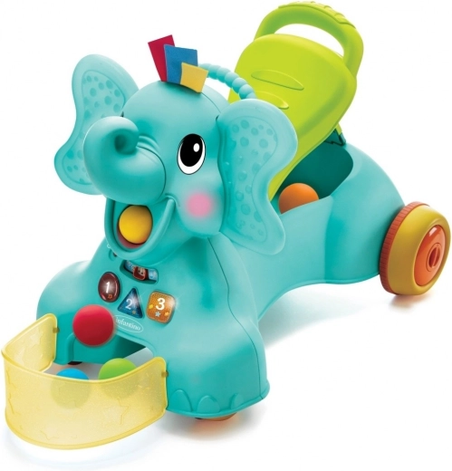 Infantino cavalcabile sensoriale 3 in 1 elefante
