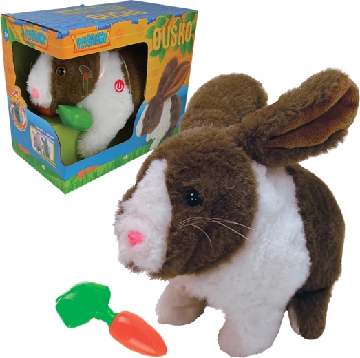 Coniglietto di peluche interattivo Orecchino con carotina