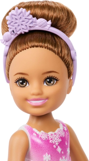 Cerchietto con fiocco di neve e chignon da balletto