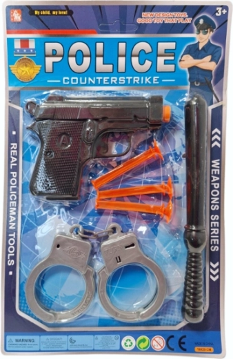 Set da polizia con dardi in gomma