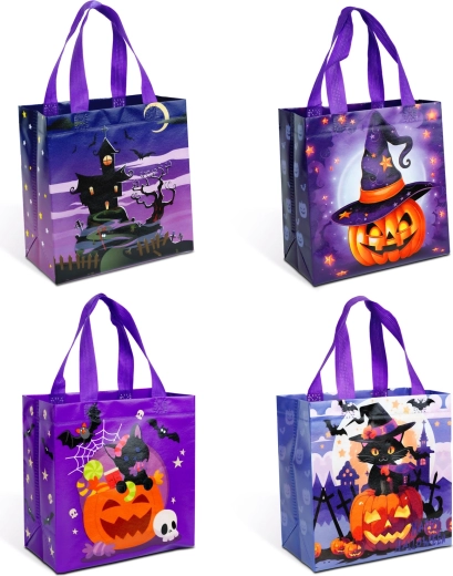 Borsa di Halloween con 4 motivi - 1 pezzo