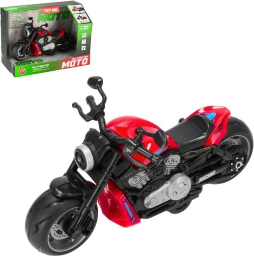 Moto giocattolo per bambini con luci e suoni rossa