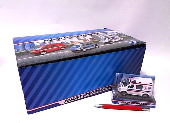 Mini ambulanza van 8 cm