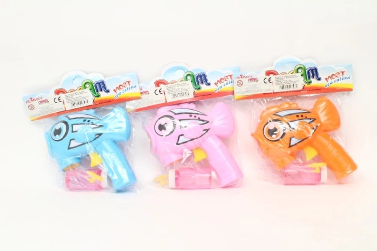 Pistola sparabolle a forma di pesciolino