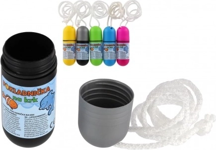 Cassetta per il collo con cordino 5 colori in plastica impermeabile