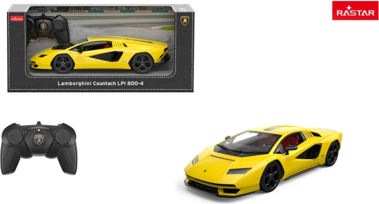 Auto RC Lamborghini Countach LPI 800-4 Rastar 1:16 gialla