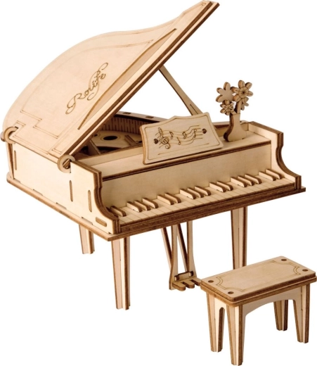 Puzzle in legno 3D Robotime Rolife Pianoforte 74 pezzi