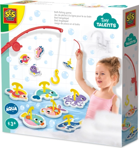 Pesca in vasca Tiny Talents – adesivi in schiuma con canna