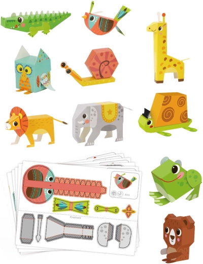 10 animaletti da assemblare