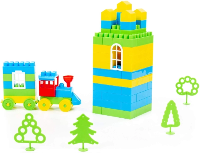 Torri alte e trenino per un mondo di fantasia