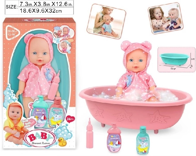 Bambolotto Baby Sweet Love con vaschetta