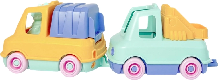 Simple. set di macchinine per sabbia e acqua – camion dei pompieri e camion della spazzatura