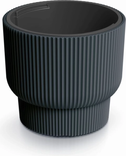 Vaso per piante con inserto MILLY 30 cm antracite