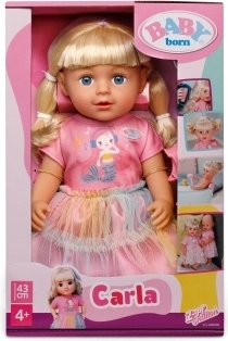 BABY born bambola Carla con accessori da parrucchiera, 43 cm
