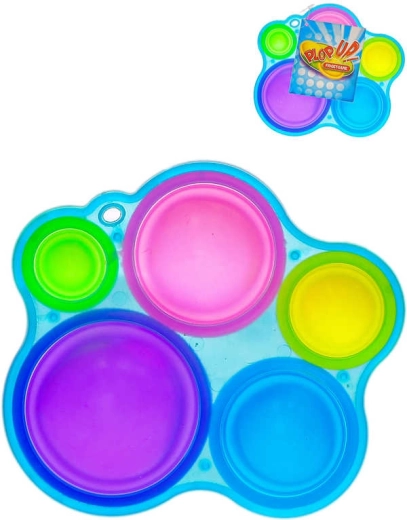 Pop It giocattolo antistress in silicone con 5 maxi bolle