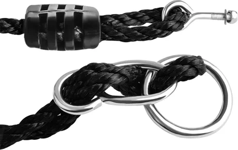 Altezza regolabile e robuste corde intrecciate da 10 mm