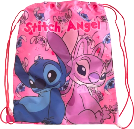 Sacca per bambini Lilo & Stitch rosa 40 × 35 cm