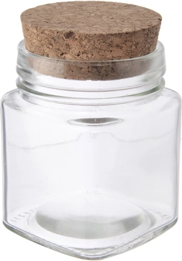 Barattolo in vetro con tappo in sughero 160 ml