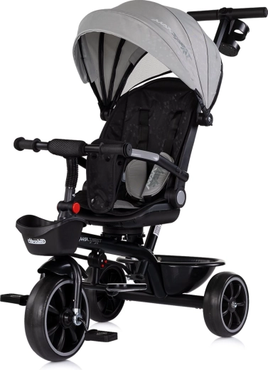 Triciclo Chipolino con tettuccio Max Sport 2in1 charcoal