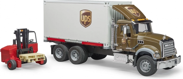Bruder camion Mack UPS con carrello elevatore