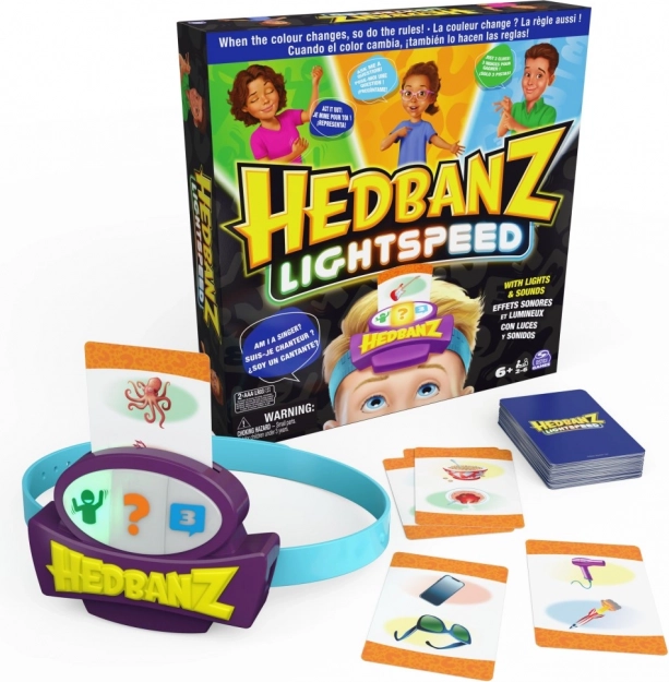 Gioco da tavolo Hedbanz Lightspeed