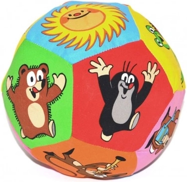 Palla di tessuto con motivo Krtek 15 cm