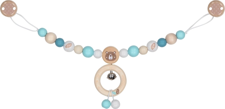 Goki catenella per passeggino orsetto con clip