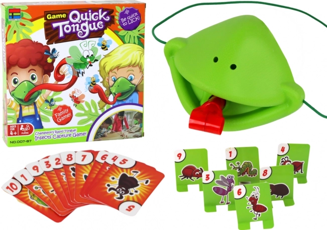 Gioco divertente con lingua veloce - Acchiappa l’insetto camaleonte con la maschera