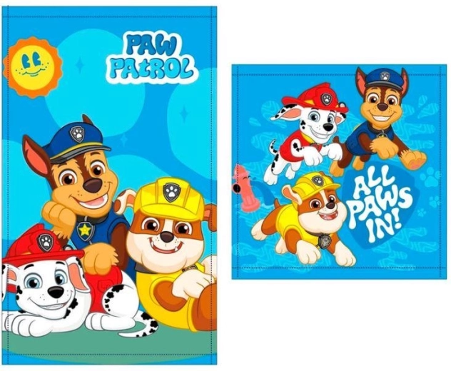 Set di asciugamani per mani e viso Paw Patrol