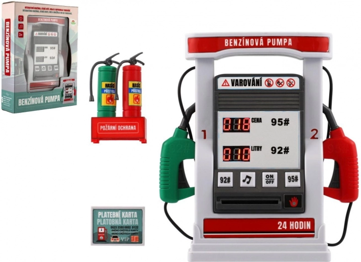 Pompa di benzina giocattolo a batteria con suoni e luci