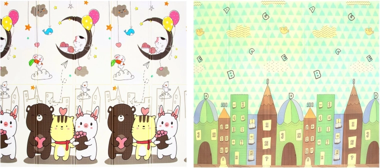 Motivi di gioco su due lati per apprendimento e divertimento