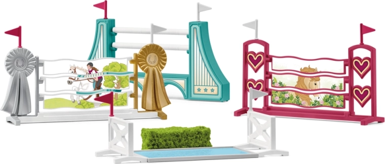 Schleich HORSE CLUB accessori per percorso a ostacoli per cavalli
