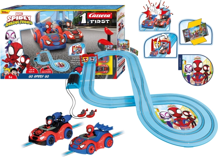 Pista da corsa Carrera First Spidey – Go Spidey Go! 2,9 m