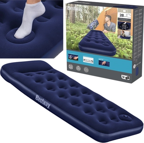 Materasso gonfiabile per 1 persona BESTWAY Air Mattress Jr. Twin 185 × 76 × 28 cm con pompa a pedale