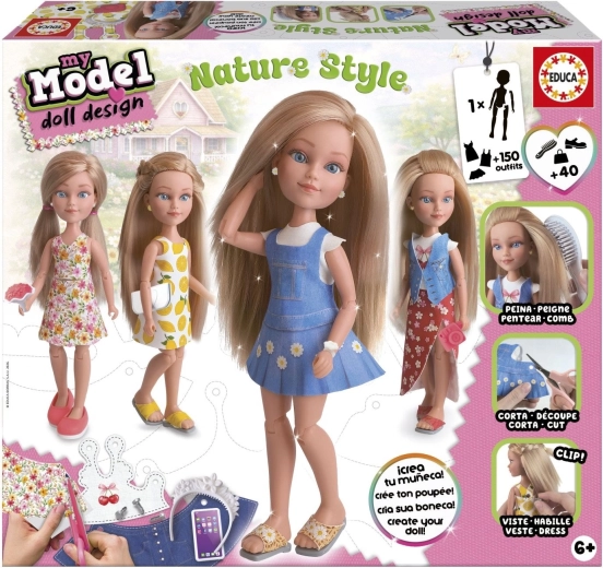 Educa set creativo My Model Doll Design – stile naturale