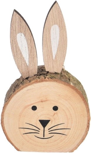 Coniglietto in legno marrone