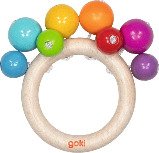 Anello tattile con perline arcobaleno - 1 pezzo