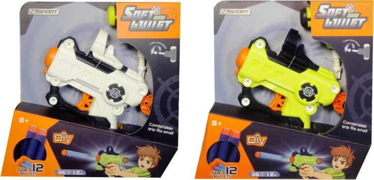 Pistola con dardi in gommapiuma con accessori