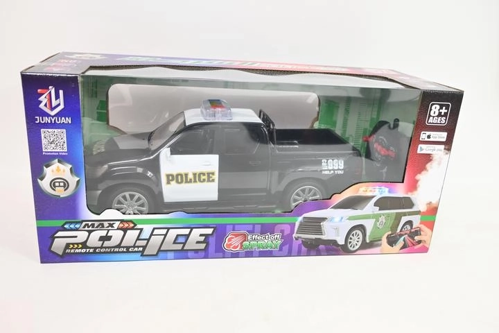 Jeep della polizia radiocomandata con effetto vapore