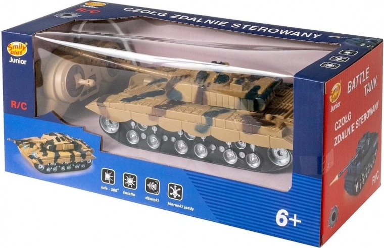 Carro armato RC con caricabatterie – mimetico
