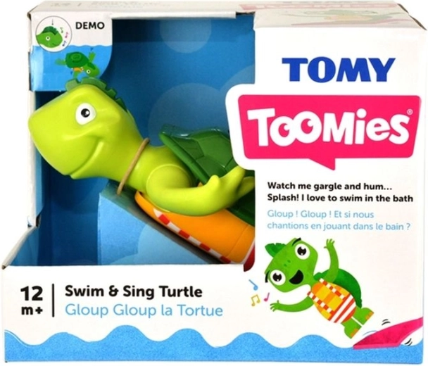 Tartaruga a carica Tomy Toomies per il bagno, canta e nuota